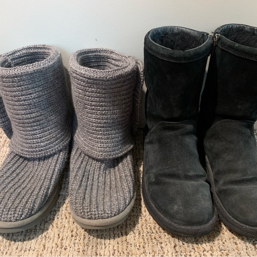 UGG Women's Gray and Black Boots